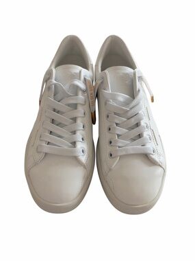 Golden Goose Purestar White Leather Low Top Platform Sneakers Size 37